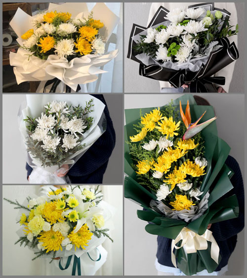 贵州毕节市黔西县金碧镇绿丰村白事花束代送